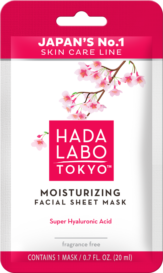 Hada Labo Tokyo™ White: 5 Masques japonais en tissu Super acide hyaluronique