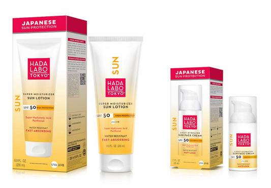 Coffret Solaire Hada Labo : 2 crèmes pour Corps et visage SPF 50