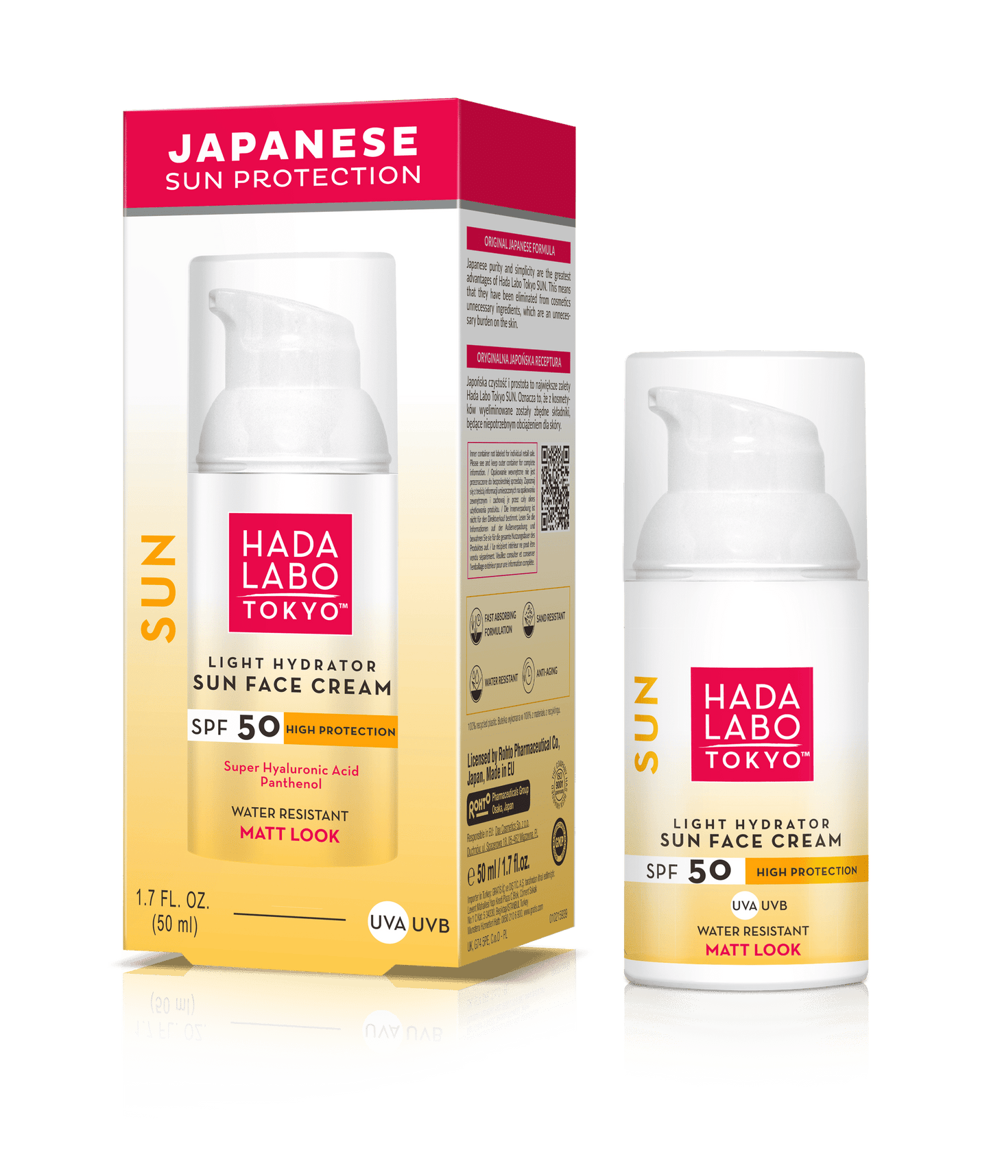 Solaire visage SPF 50 HADA LABO TOKYO