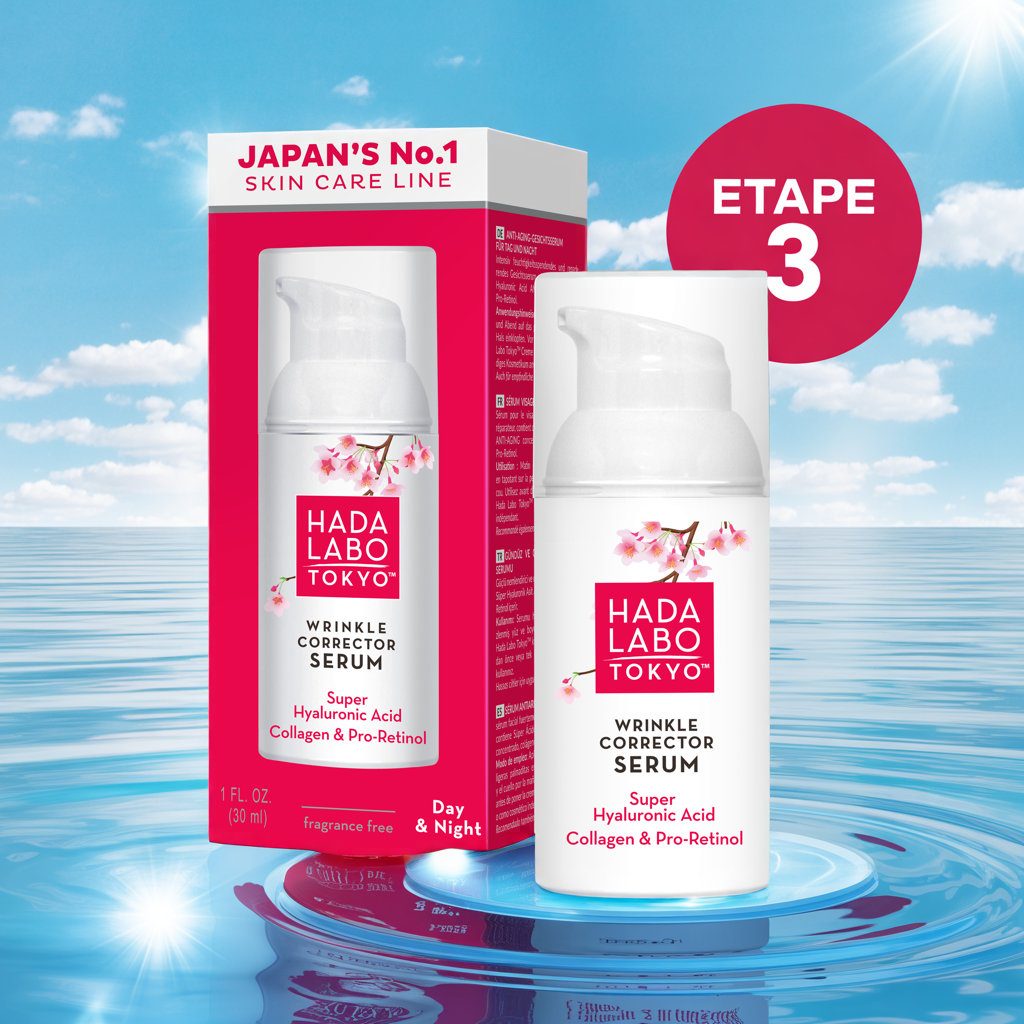 sérum correcteur rides RED Hada Labo tokyo - ETERNALIA