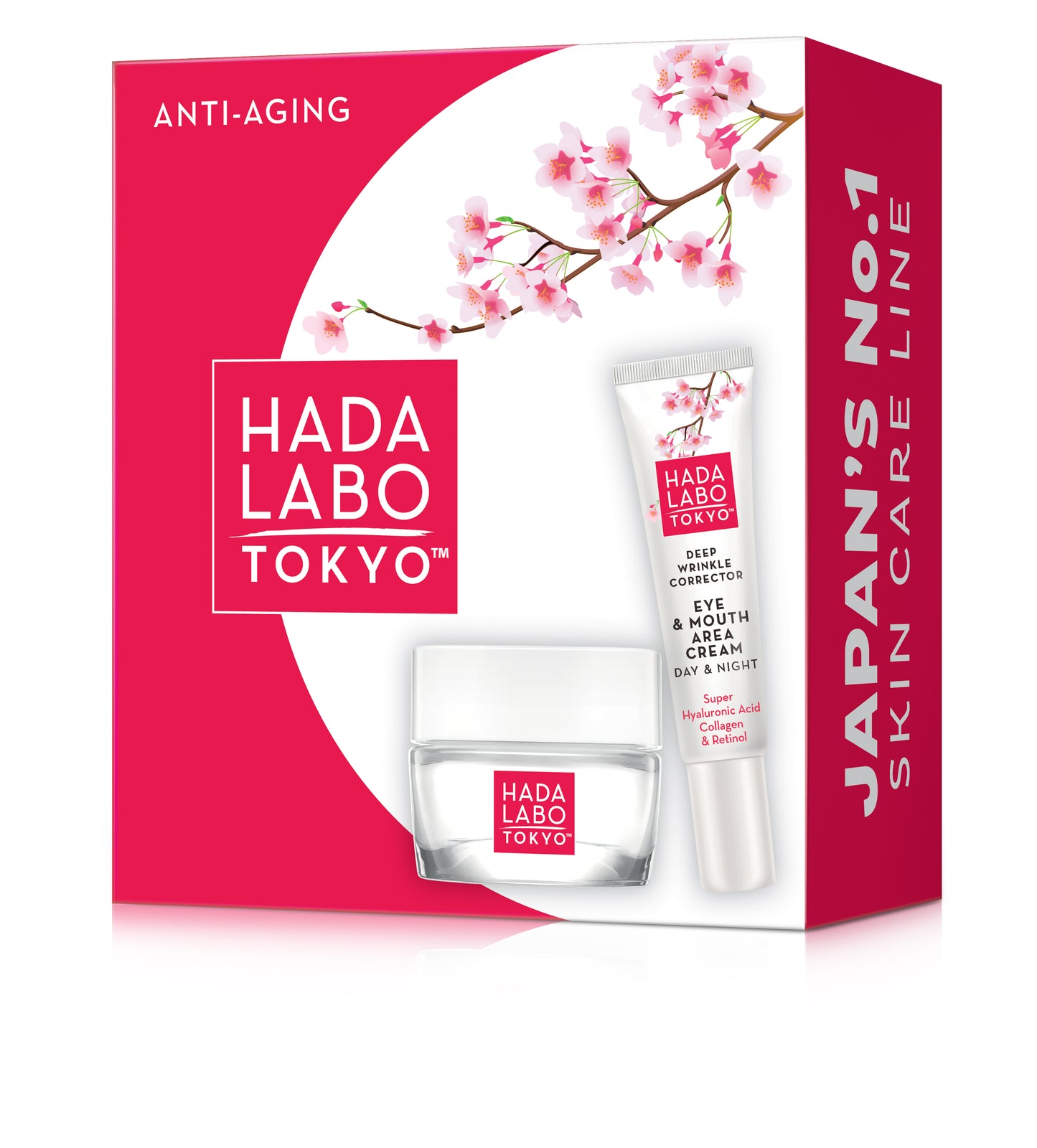 Coffret cadeau Hada Labo Tokyo anti-âge RED