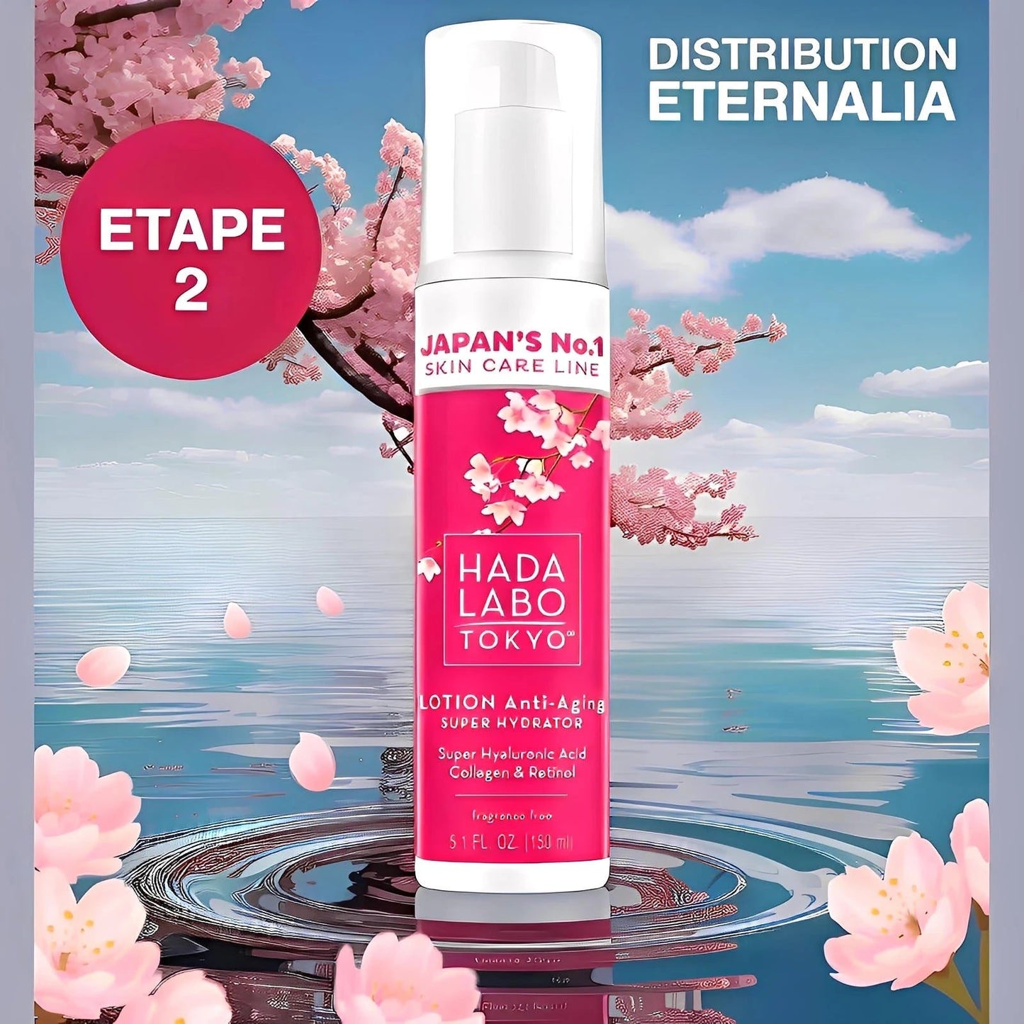 HADA LABO TOKYO RED LOTION  anti âge & hydratation  - ETERNALIA