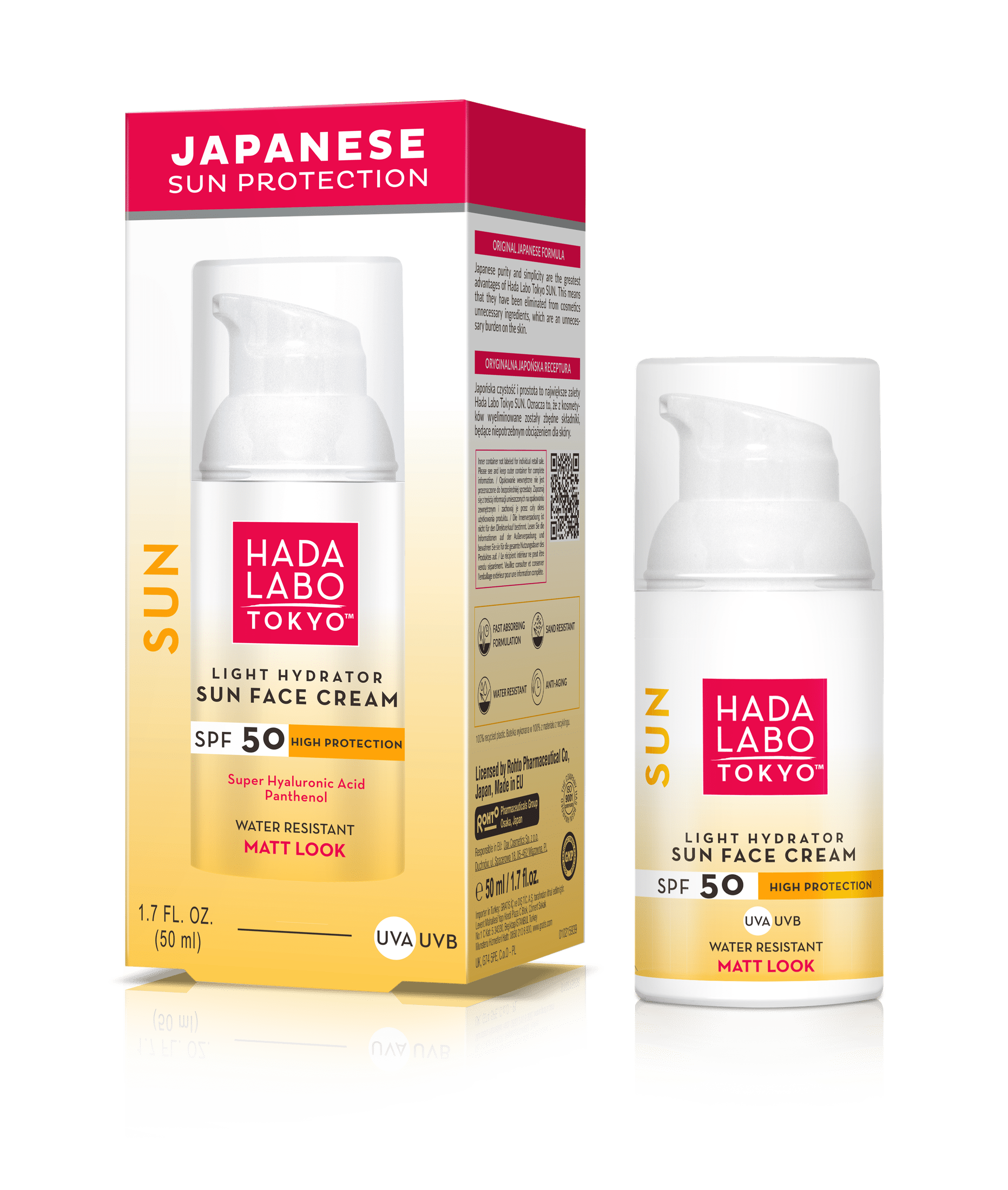 Solaire visage SPF 50 HADA LABO TOKYO