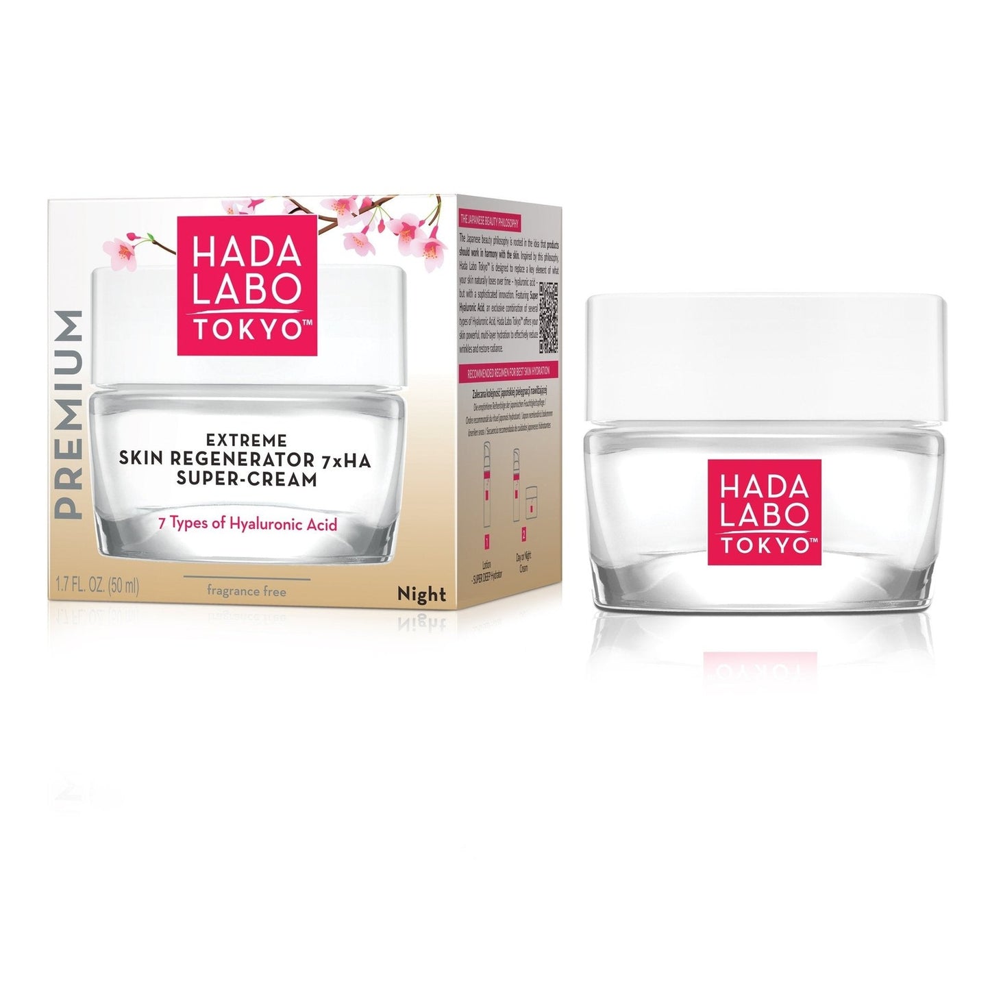 crème régénération 7 acides hyaluronique  Hada Labo Tokyo  PREMIUM