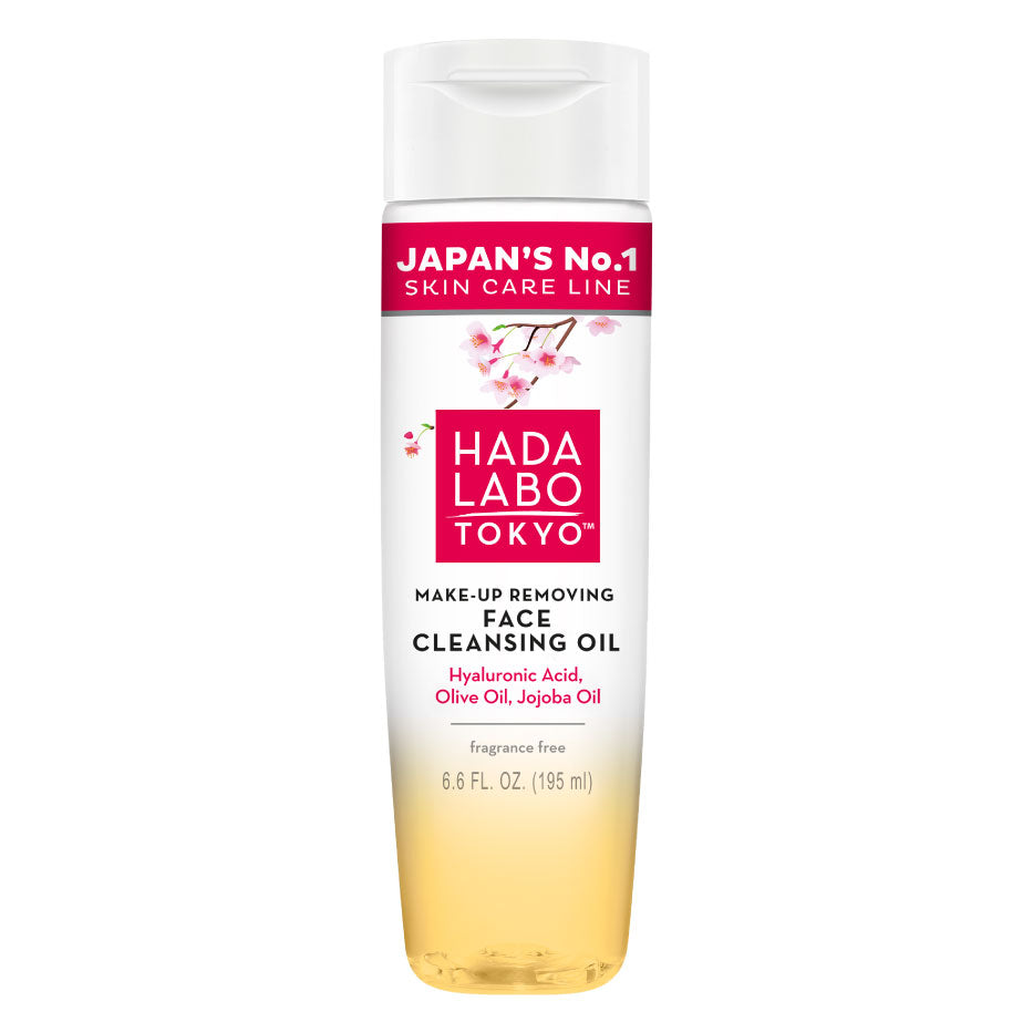 Huile démaquillante à l'acide hyaluronique et aux huiles de jojoba et d'olive - Hada Labo Tokyo™ Clean
