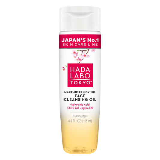 Huile démaquillante à l'acide hyaluronique et aux huiles de jojoba et d'olive - Hada Labo Tokyo™ Clean
